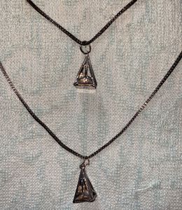 Layered Geometric Pendant Necklace