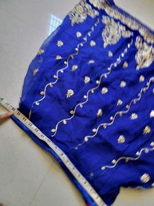 Royal Blue Embroidered rajputi Lehenga Ch