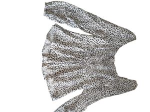 animal Print Twist Front Top