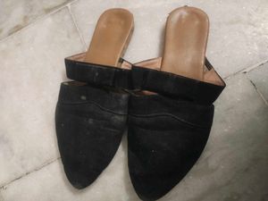 Stylish Black Mules