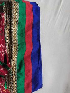 Combo Of Triple Colour &amp; Beautiful Bandhni Lace