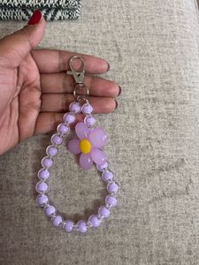 Cute Flower Beaded Keychain / Bag charm