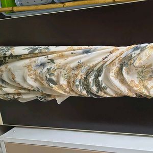 Zudio Elegant Floral Ruched Dress
