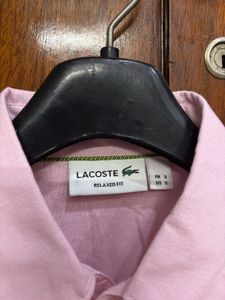 Lacoste Pink Oxford Shirt