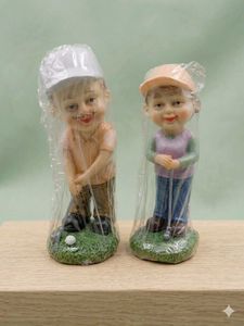 Golf Couple Figurine Set