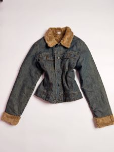 Fur Trim Denim Jacket