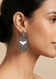 Traditional Oxidized Jhumka Earrings