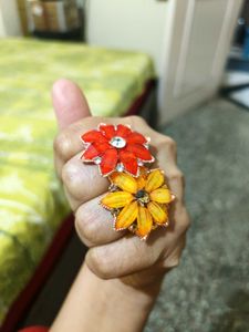 Boho Flower Statement Ring