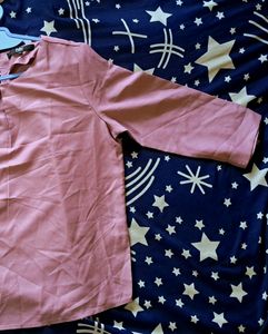 Pink Solid, Regular Top