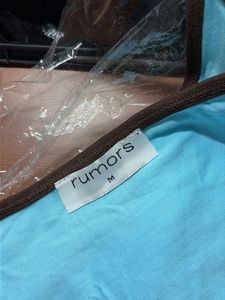 Baby Blue &amp; Brown Trim Cami Top medium in size