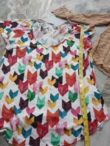 Vibrant Geometric Print Top
