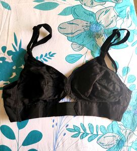 Black Cotton Daily Wear Bra