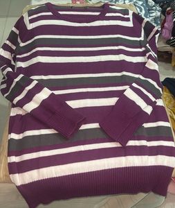 Striped Knit Sweater