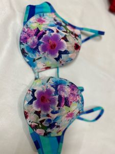 Floral Print Bra