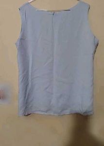 Sleeveless Light Blue Top