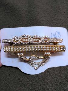 Sparkling Rhinestone Hair Clips Set
