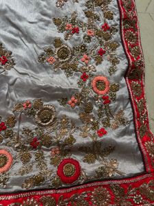 Embroidered Silk Saree