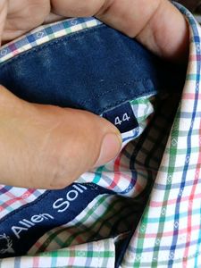 Allen Solly Plaid Button-Up Shirt