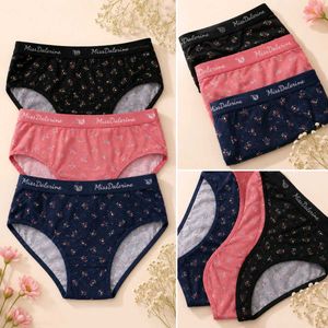 Floral Print Cotton Briefs - Pack of 3