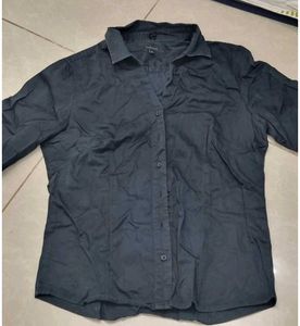 Classic Dark Button-Up Shirt