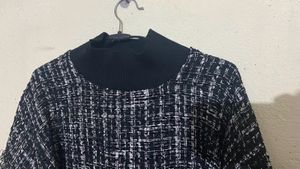 Tweed Fringe Sweater