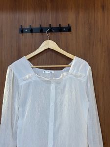 White Long Sleeve Top
