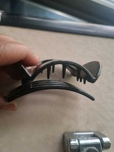 Black Plastic Hair Clip