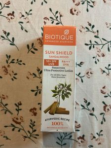 Biotique Sun Shield Sandalwood Sunscreen SPF 50