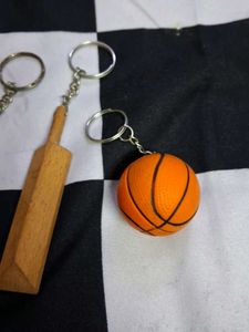 Fun Keychain Lot - Mickey, Cricket, Basketball