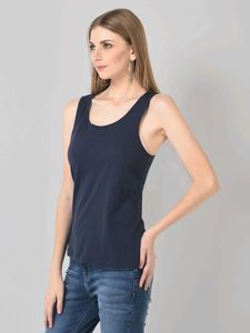 Navy Blue Basic Tank Top