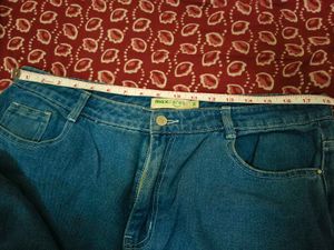 Blue Denim Cargo Pants