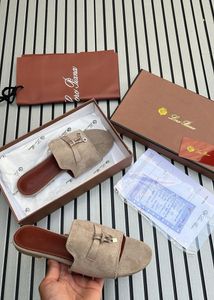 Lora Piana Suede Slides