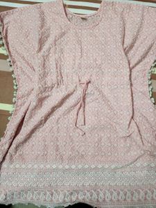 Charming Pink Embroidered Kurta