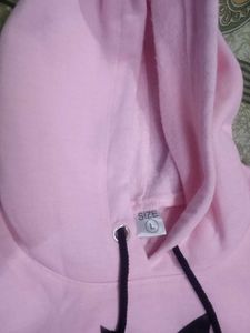 girl BTS Logo Pink Hoodie