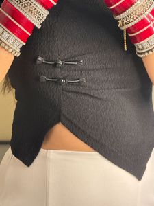 Stylish Black Crop Top