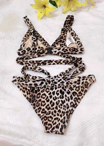 Leopard Print Bikini Set