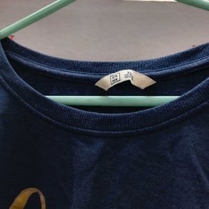 Dnmx Blue "Chosen" Graphic Long Sleeve Top