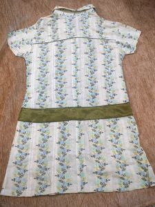 Charming Floral Print Shirt Dress