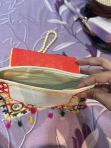Jaipuri Embroidered Elephant Crossbody Bag