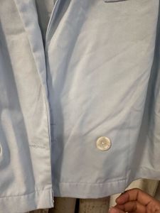 Blue Cropped Blazer, Bust- 36/38