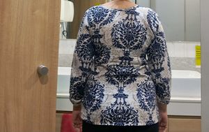 Patterned Long Sleeve Top