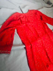 Red beautiful kurti for women