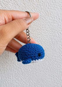 Crochet Whale Keychain🐳