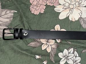 Woodland Black Leather Belt original