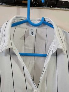 White and black 🖤 striped shirt