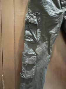 Vintage Style Cargo Pants Low Waist