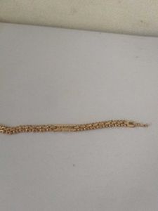 Gold Toned Earring and Bracelet Set