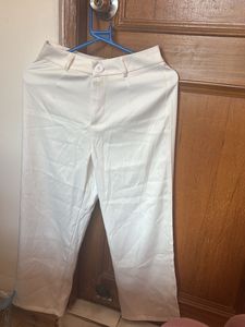 Elegant White Wide Leg Pants