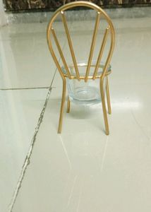 Gold Chair Candle Holder