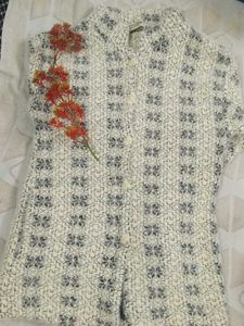 Patterned Knit Cardigan